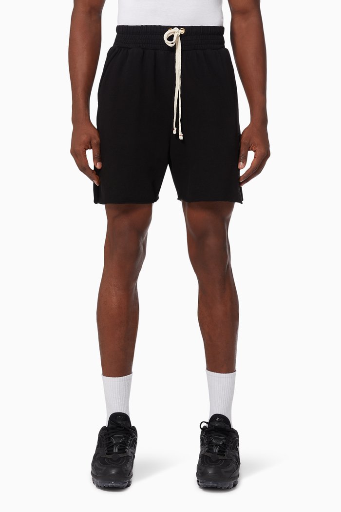 

Yacht Shorts in Cotton Fleece, Black