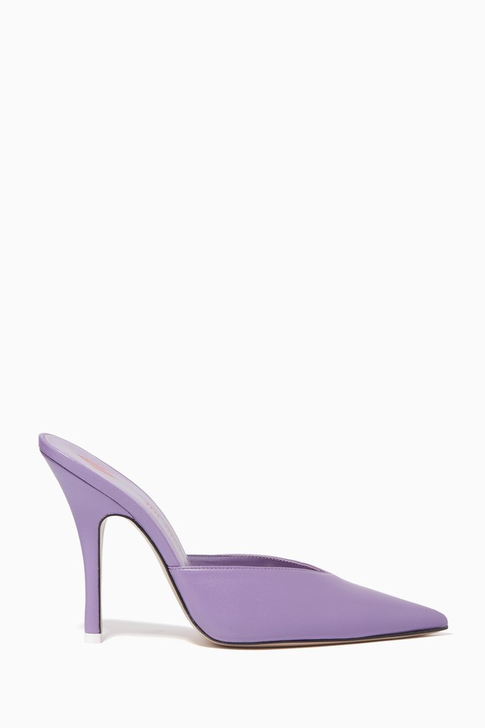 

Venus 105 Mules in Nappa, Purple