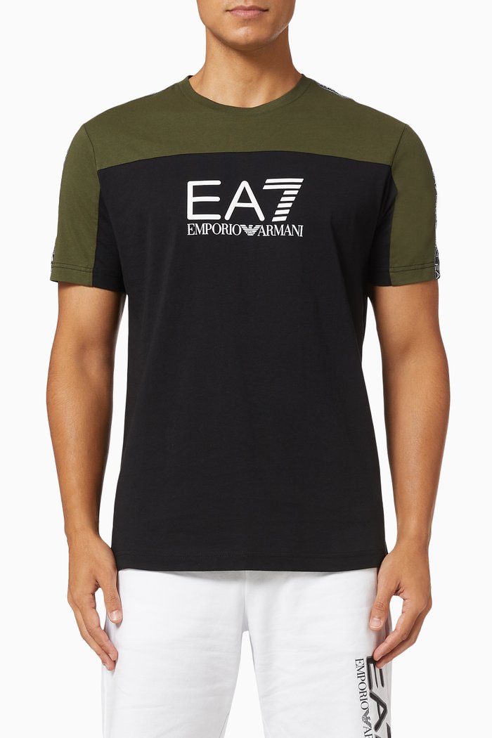 

EA7 Train Athletic T-shirt in Jersey, Black