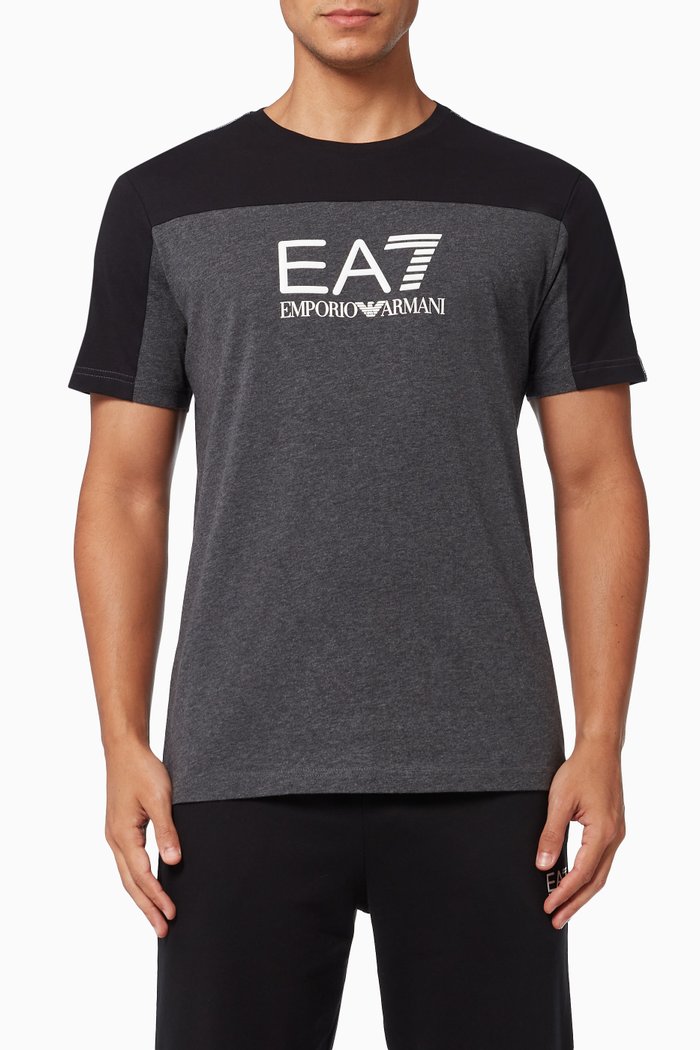 

EA7 Train Athletic T-shirt in Jersey, Grey