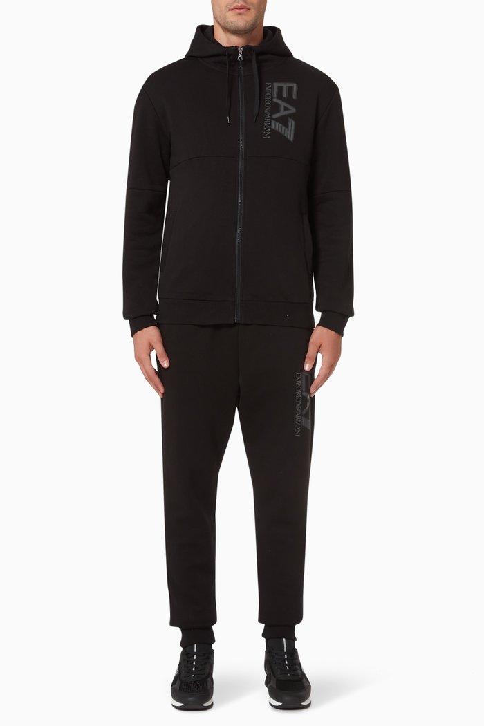 

EA7 Train Visibility Tracksuit in Jersey, Black