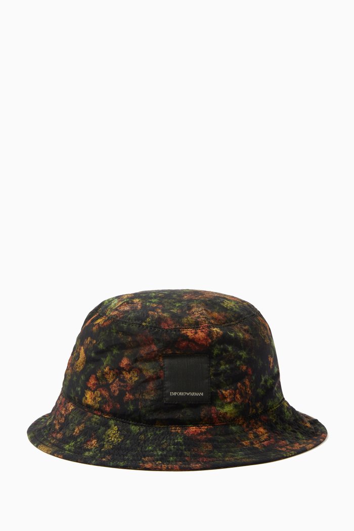 

R-EA Logo Bucket Hat in Nylon, Multicolour