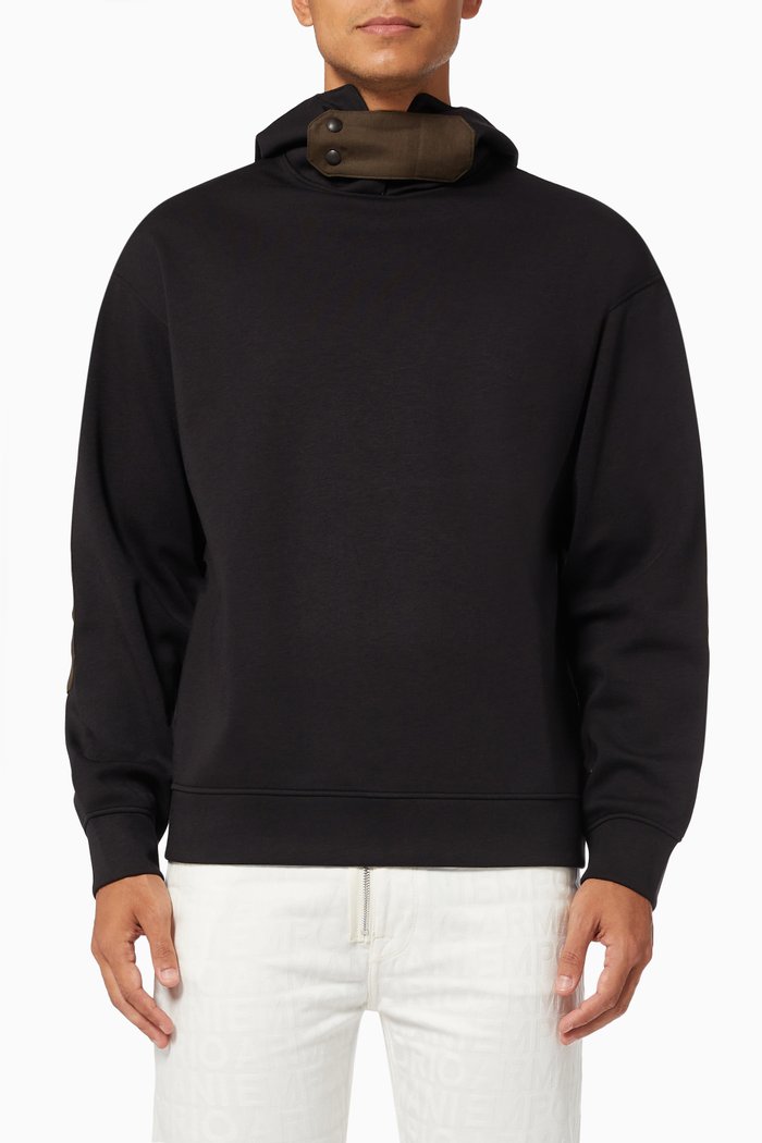 

R-EA Sustainable Capsule Collection Hoodie in Jersey, Black