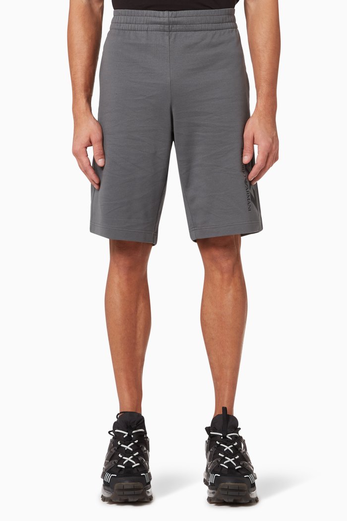 

EA7 Train Visibility Bermuda Shorts in Jersey, Grey