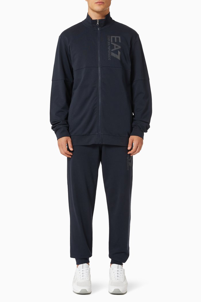 

EA7 Tracksuit in Cotton, Blue