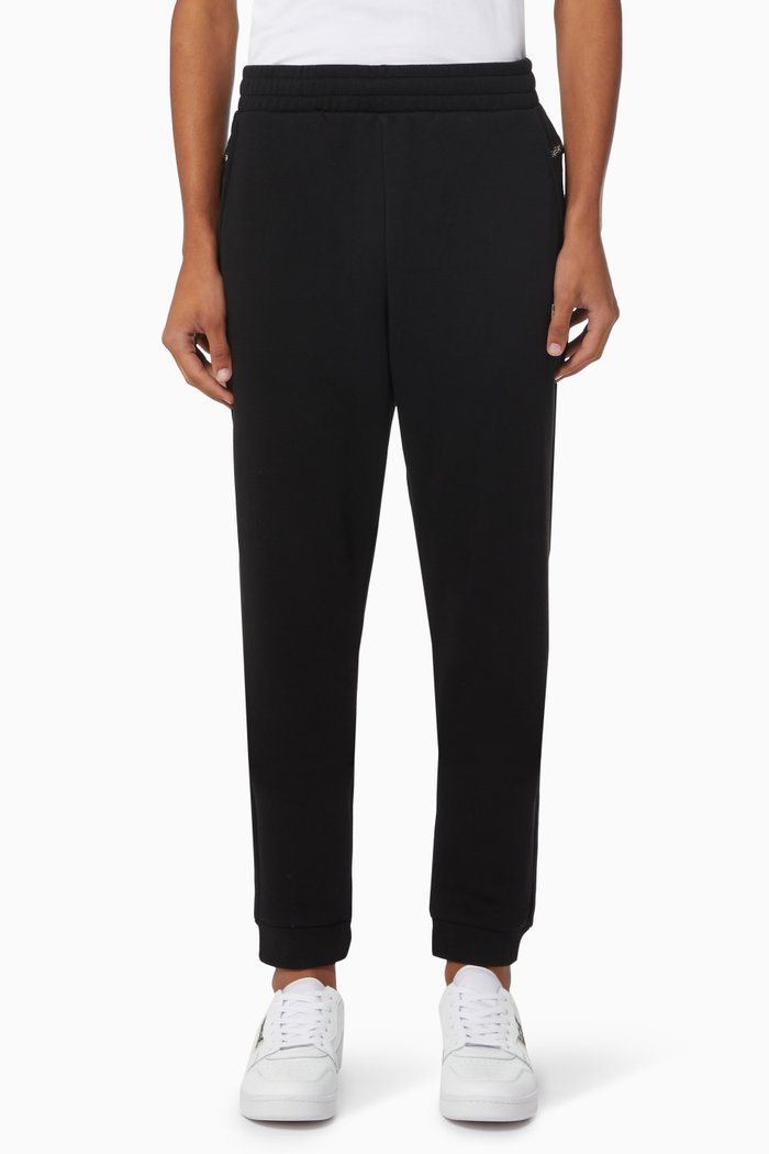 

EA7 Train Logo Series Joggers in Jersey, Black