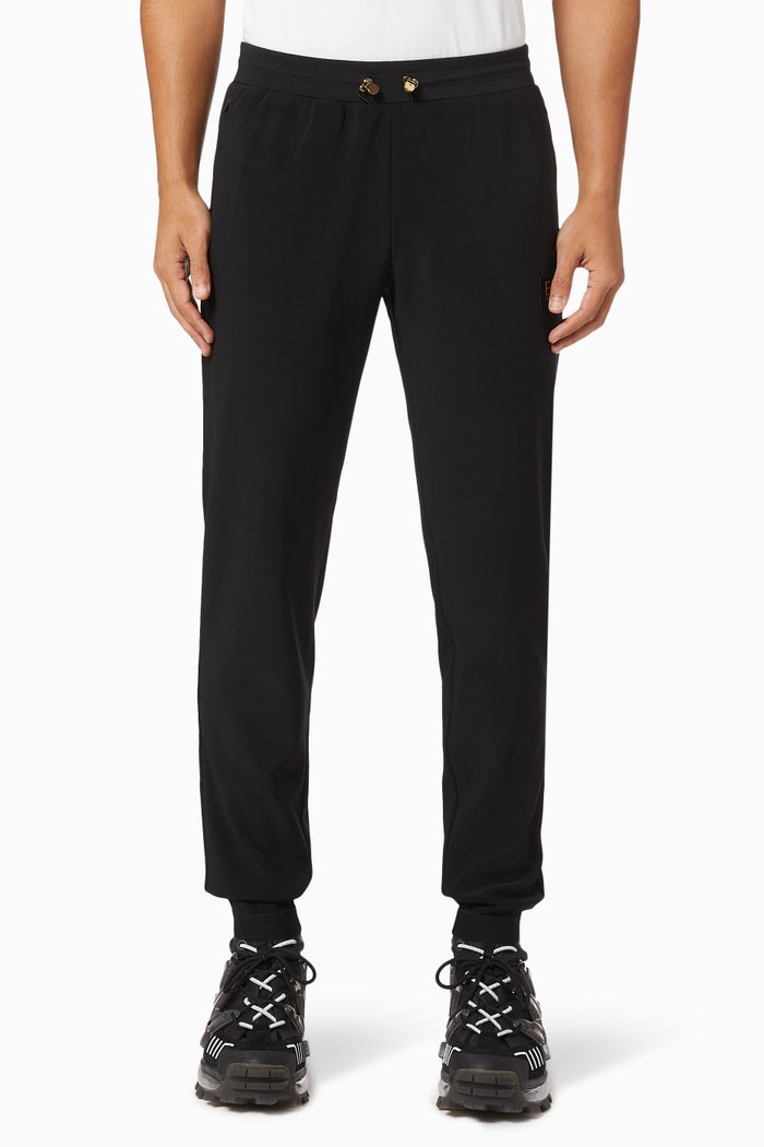 

EA7 Train Track Pants in Jersey, Black
