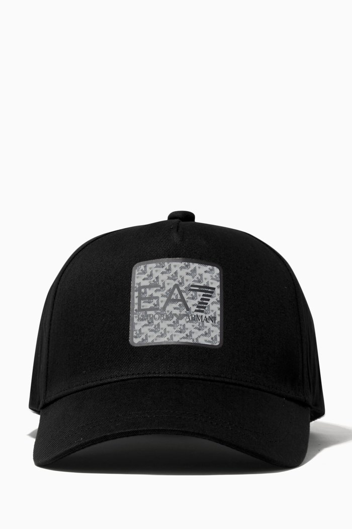 

EA7 Baseball Cap in Twill, Black