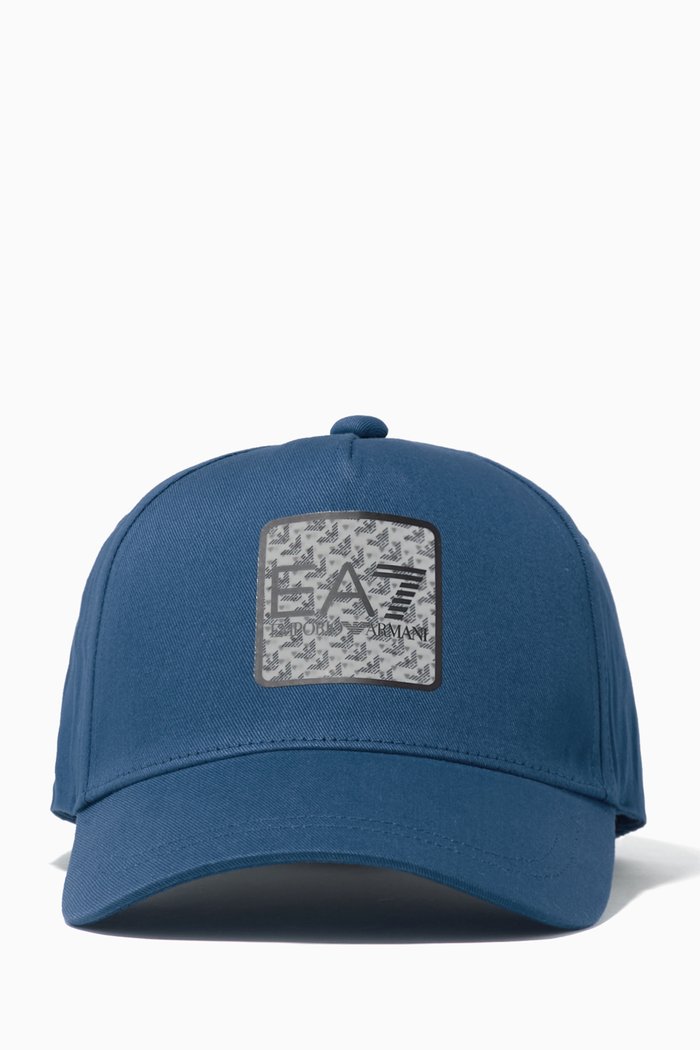 

EA7 Baseball Cap in Twill, Blue