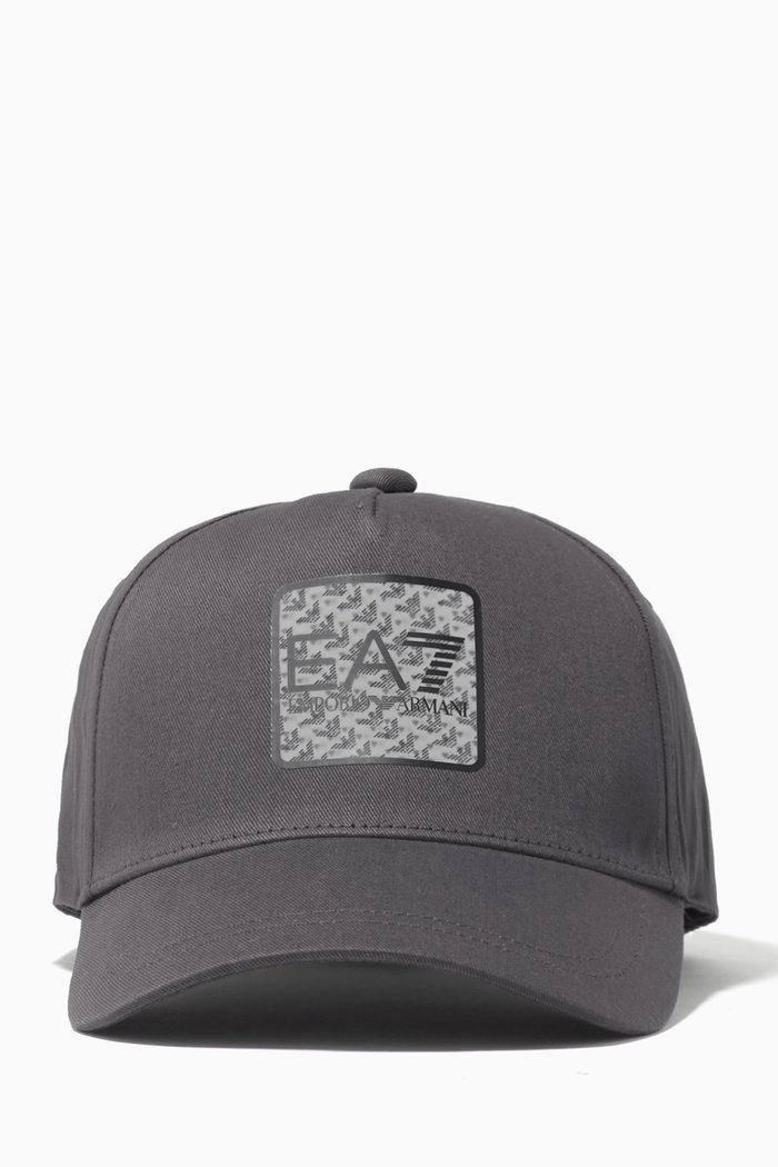 

EA7 Baseball Cap in Twill, Grey