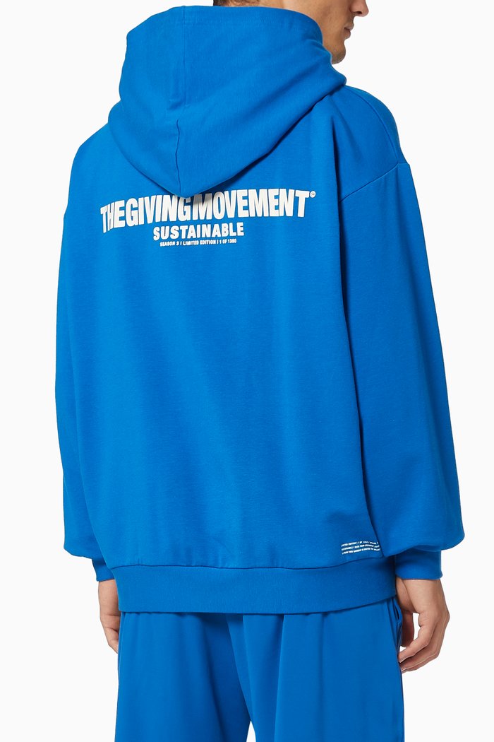 

Organic Bamboo Oversized Zip Hoodie, Blue