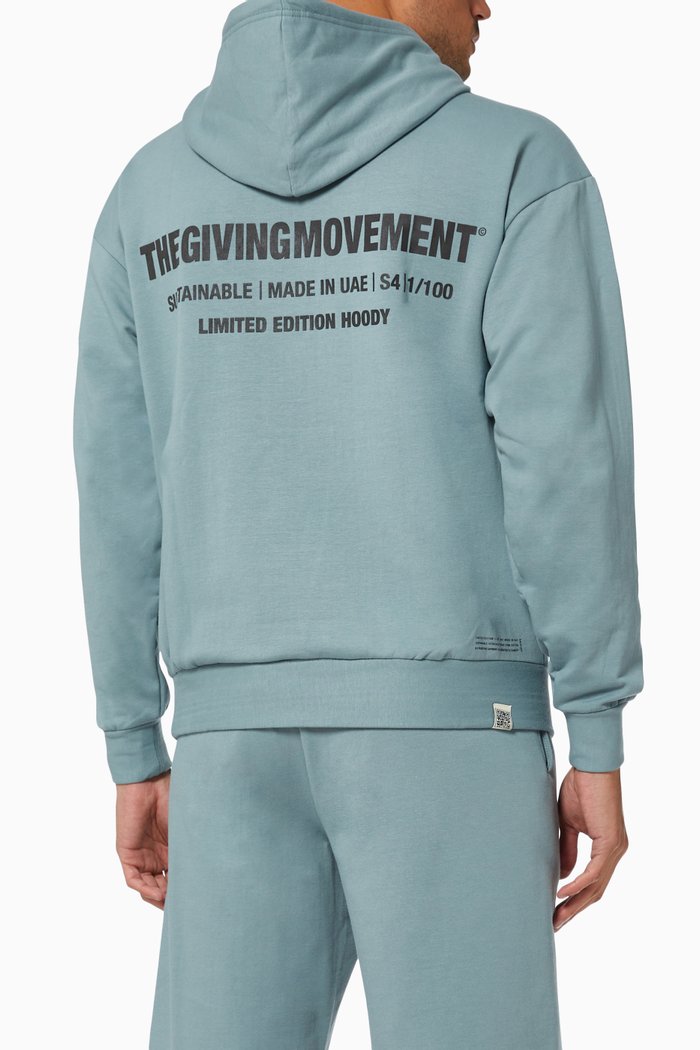 

Organic Bamboo Oversized Hoodie, Blue