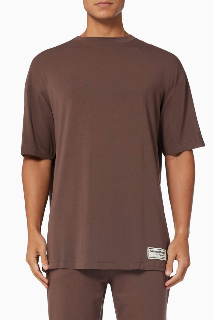 Organic Bamboo Oversized T-shirt, Brown