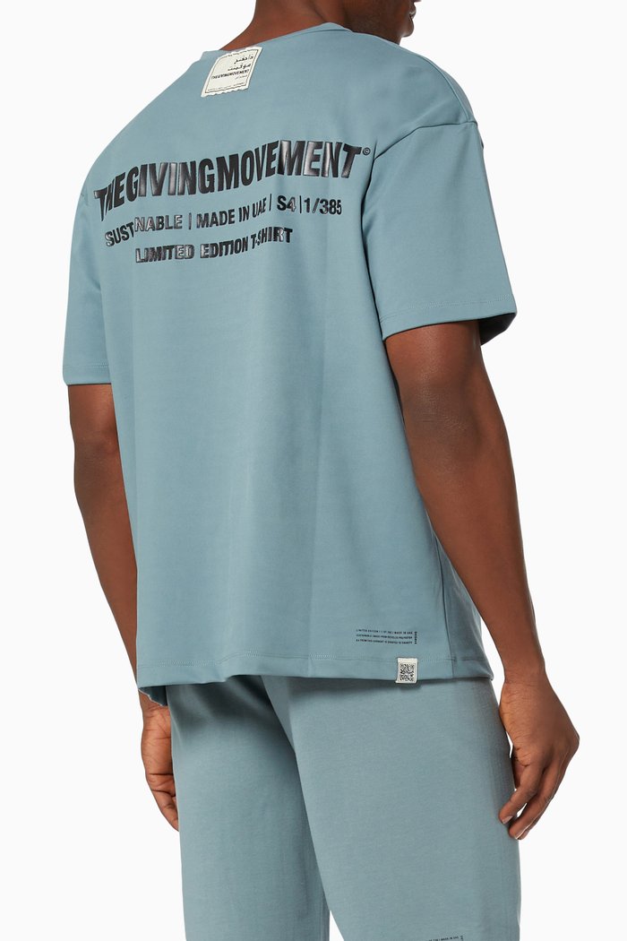

Organic Bamboo Oversized T-shirt, Blue
