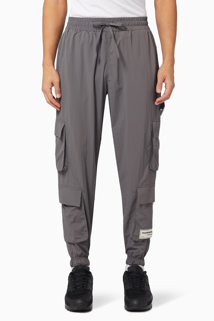

Cuffed Pocket Cargo Pants, Grey
