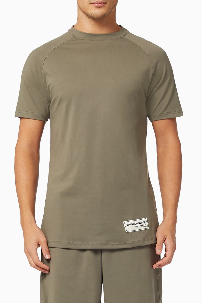 Active Recycled Polyester T-shirt, Green