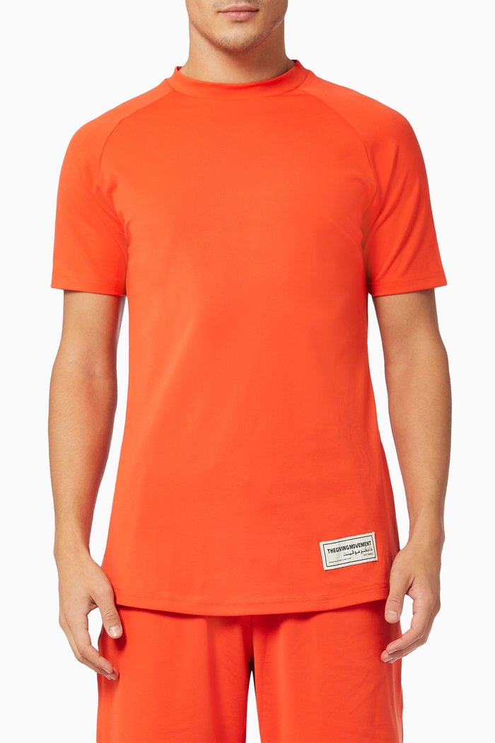 

Active Recycled Polyester T-shirt, Orange