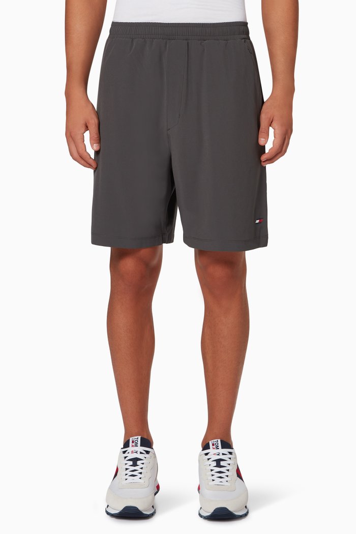 

Sport Logo Training Shorts in Stretch Blend, Grey
