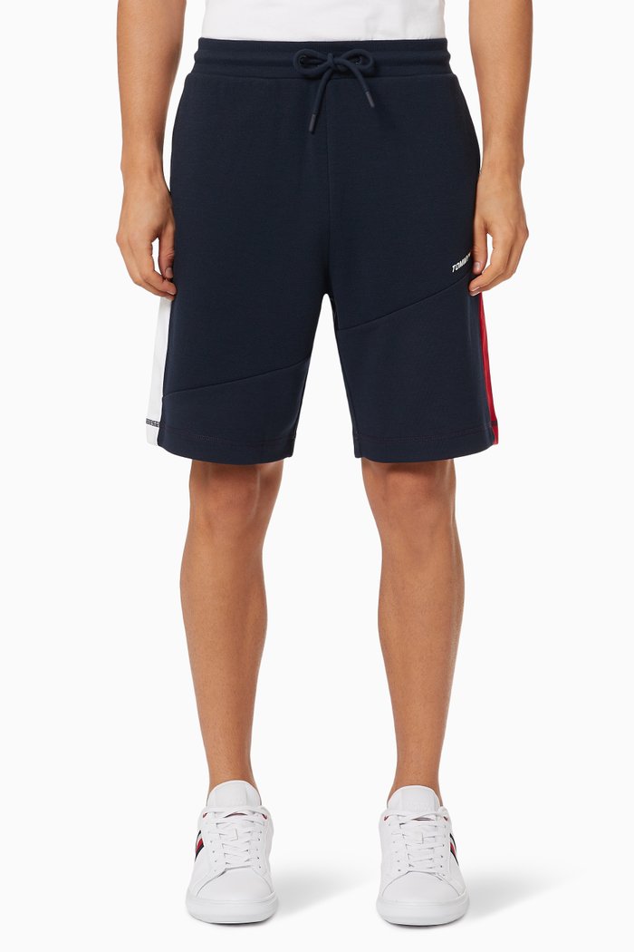 

Blocked Shorts in Cotton French Terry, Blue