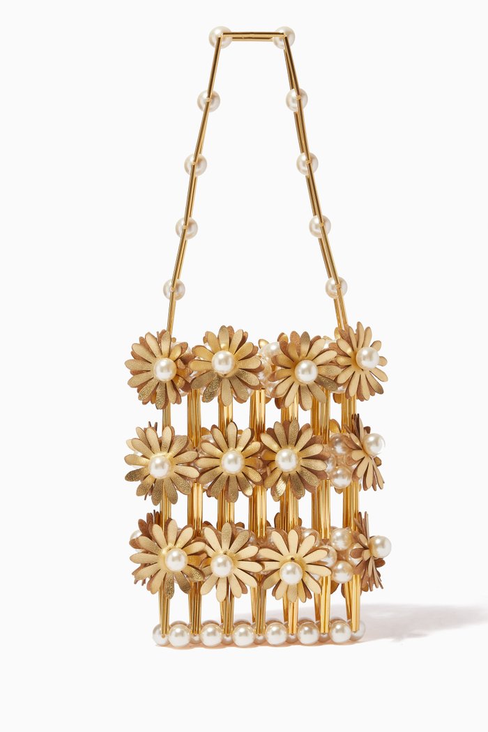 

Le Temps Leve Tote Bag in Brass, Gold
