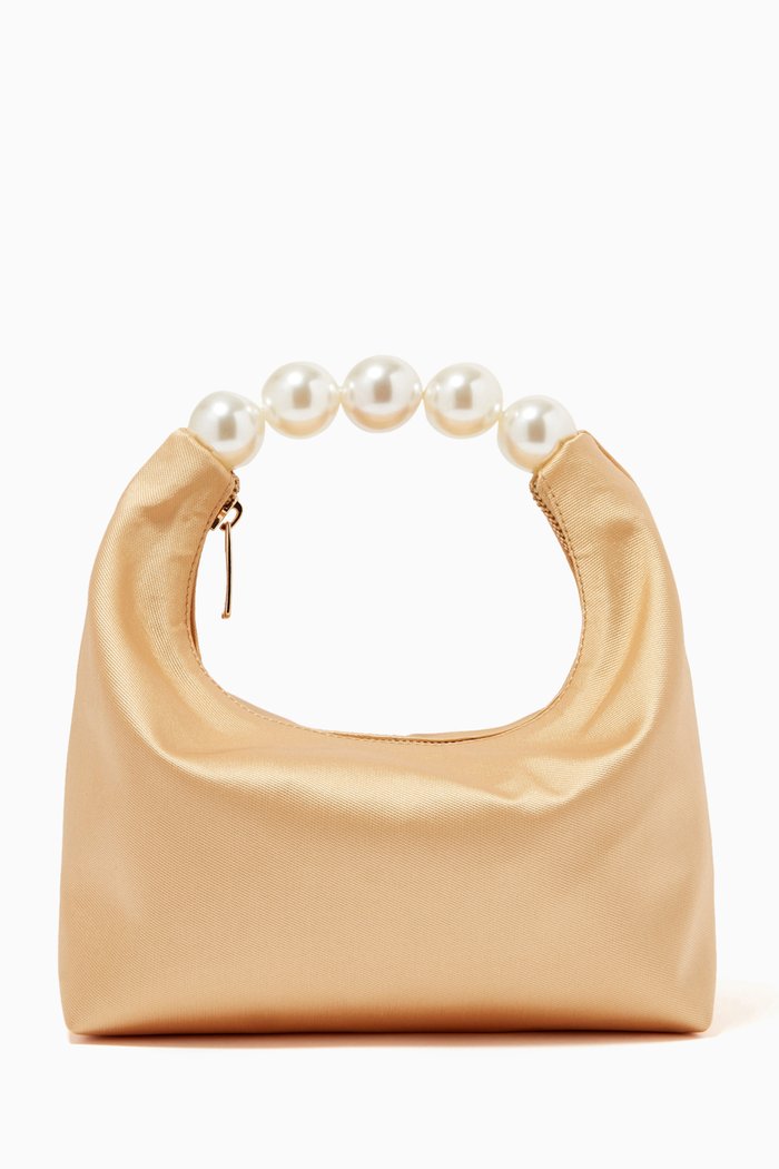

L'échappé Top Handle Bag in Fabric, Neutral