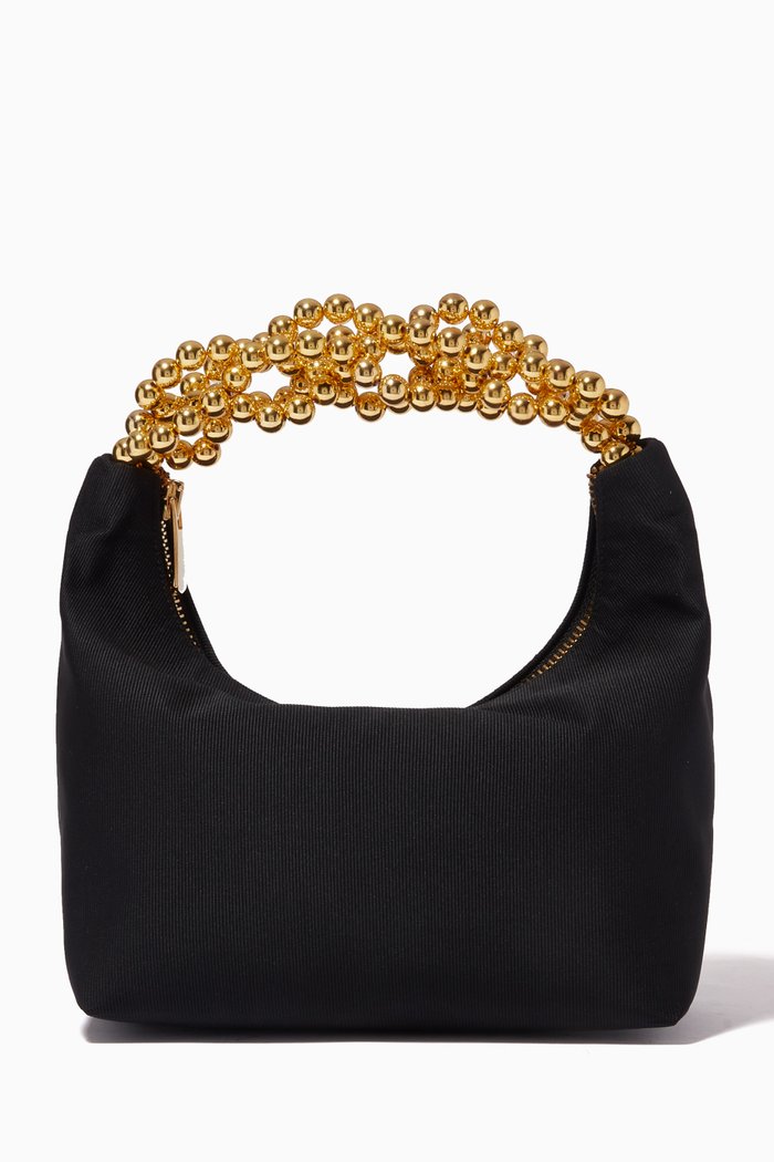 

L'échappé Top Handle Bag in Fabric, Black