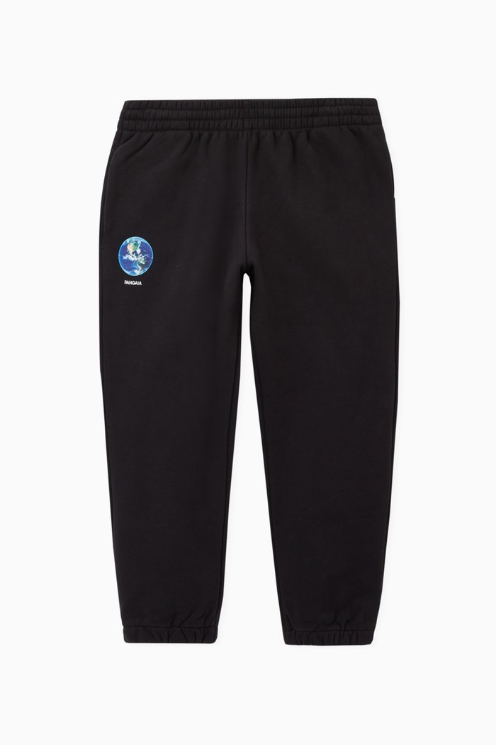 Lightweight Organic Cotton Mother Earth Track Pants, Black