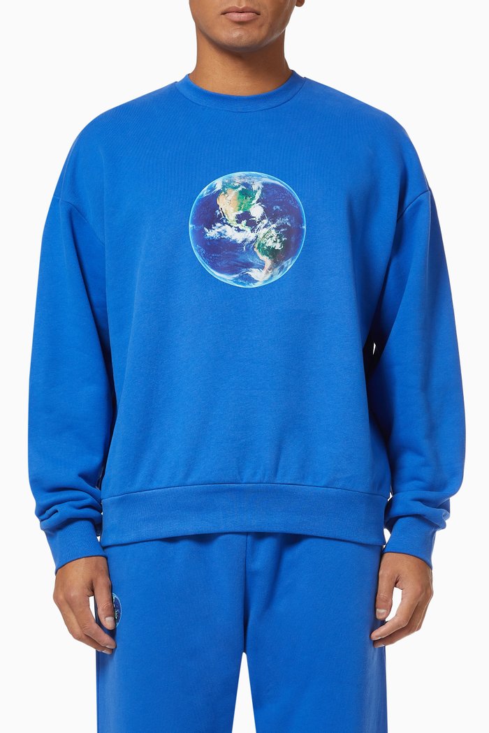 

Organic Cotton Mother Earth Sweatshirt, Blue