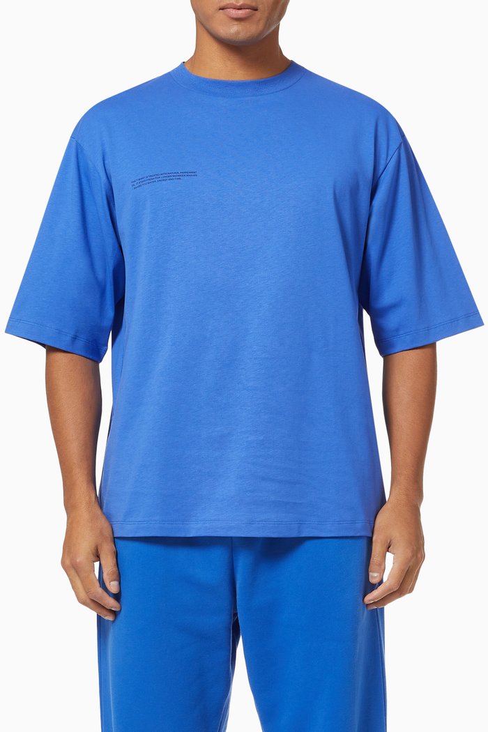 

Organic Cotton Oversized Box T-shirt with C-FIBER™, Blue