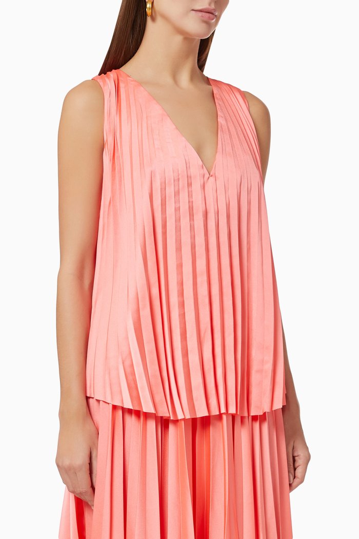 

Louise Pleated Top, Pink