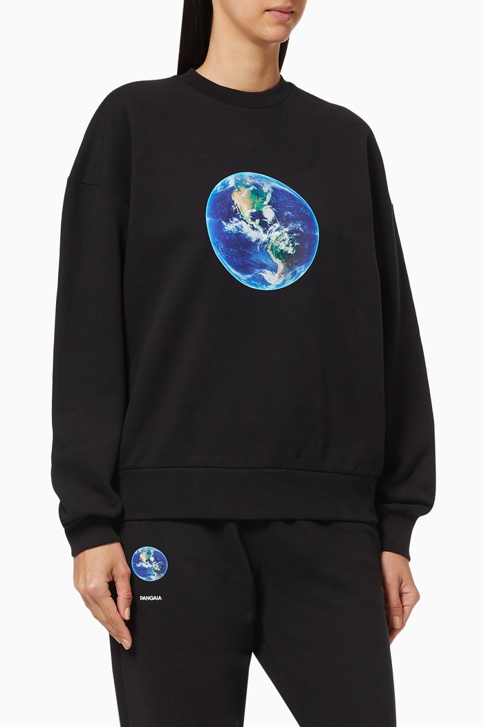 

Organic Cotton Mother Earth Sweatshirt, Black