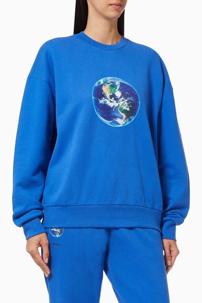 

Organic Cotton Mother Earth Sweatshirt, Blue