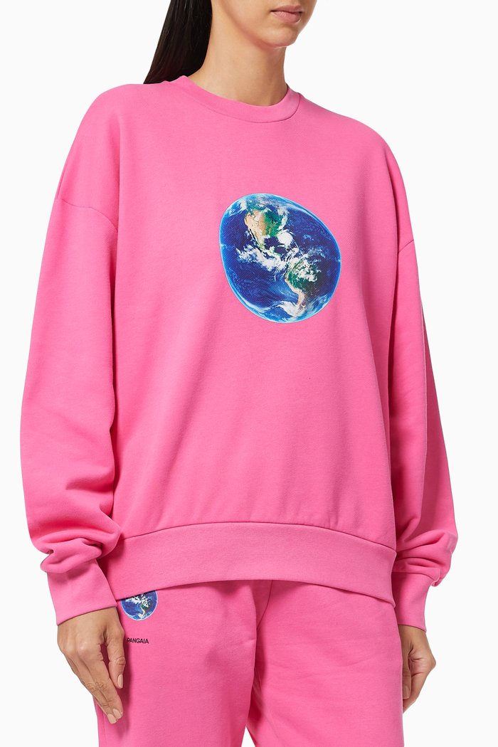 

Organic Cotton Mother Earth Sweatshirt, Pink