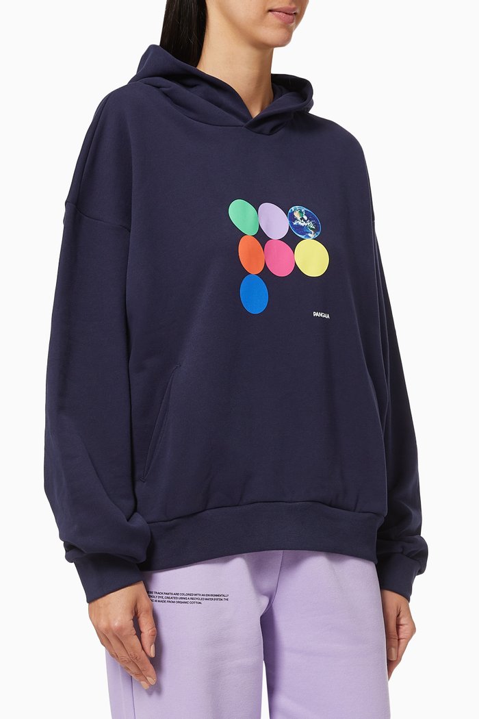 

Organic Cotton Mother Earth Hoodie, Blue