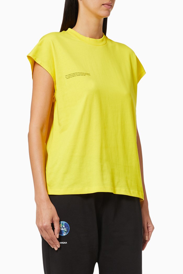 

PPRMINT™ Organic Cotton Cropped Shoulder T-shirt, Yellow