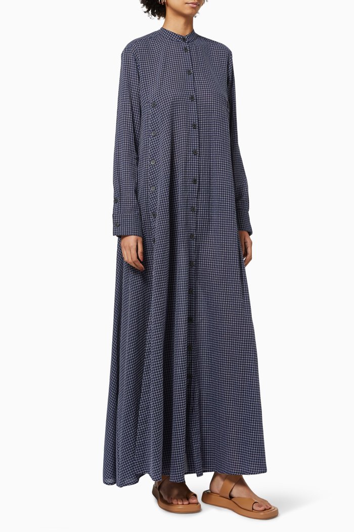

Love Exposed Dress in Cotton, Blue
