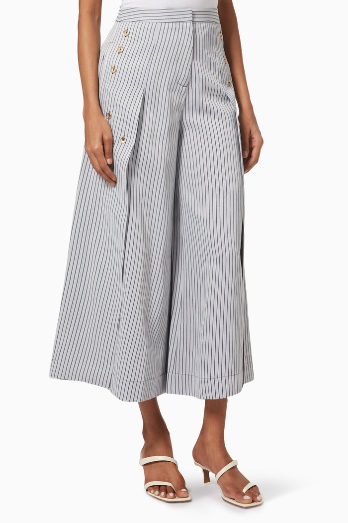 

Love Exposed Culottes in Cotton, Blue