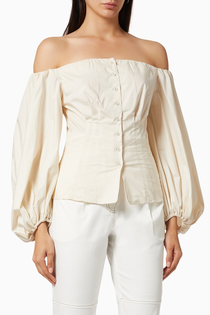 

Caspian Top in Cotton Poplin, Neutral