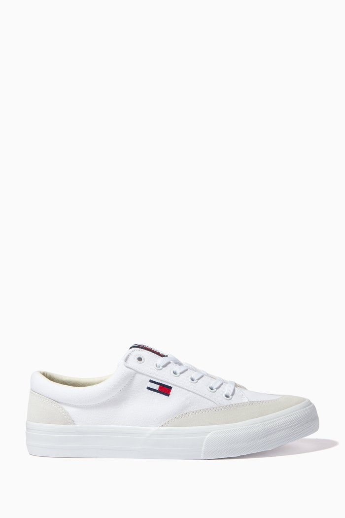 

Skate Core Sneakers in Canvas & Suede, White