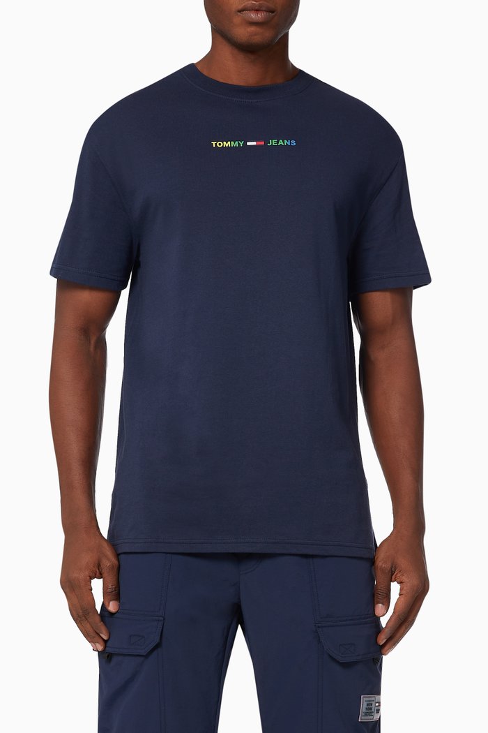 

Multicolour Logo T-Shirt in Jersey, Blue