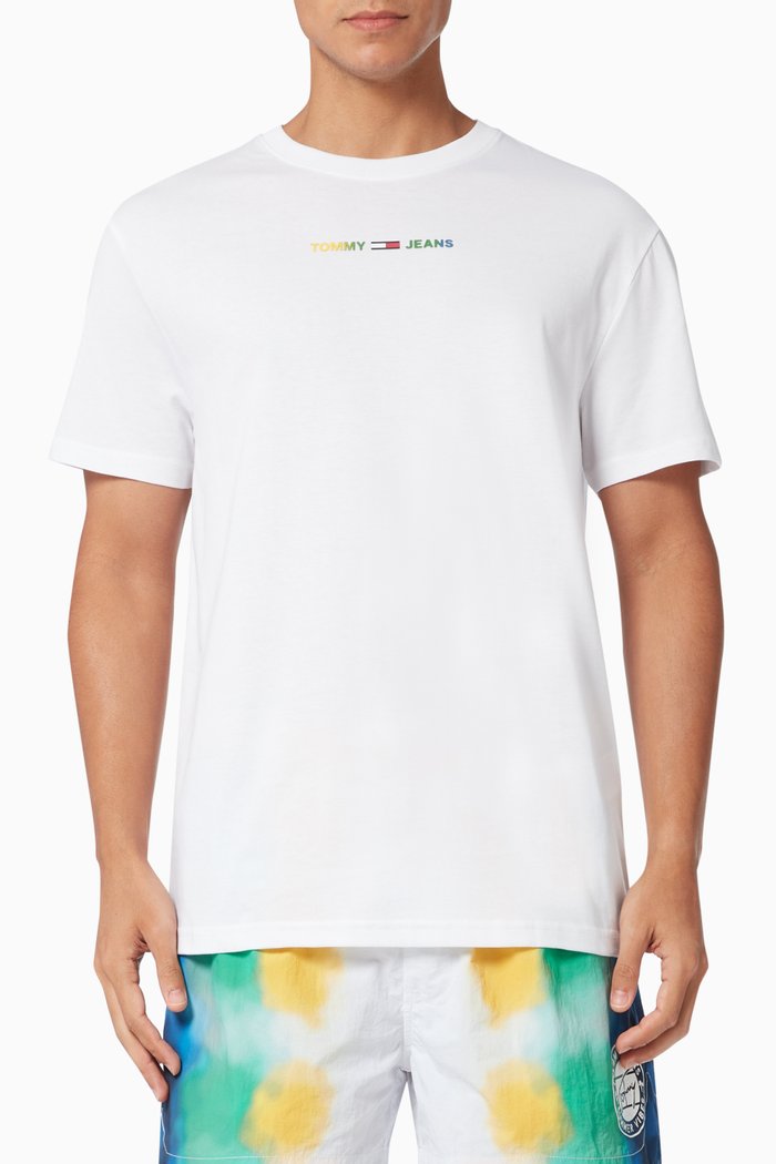 

Multicolour Logo T-Shirt in Jersey, White