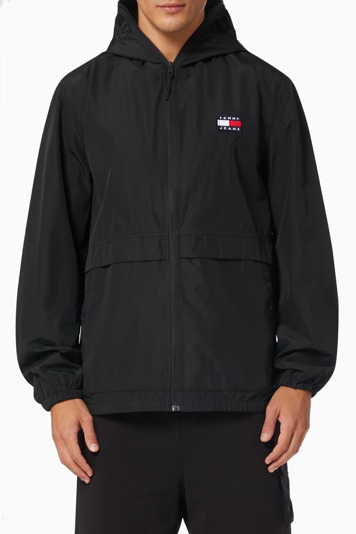 

Hooded Wind Jacket, Black