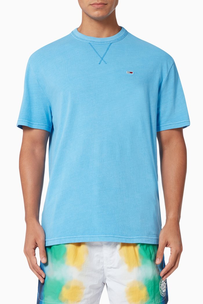 

Classics Washed T-Shirt in Jersey, Blue