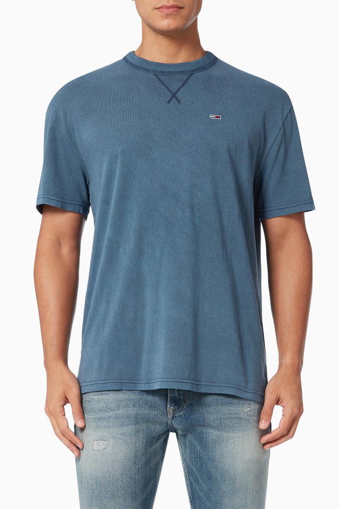 

Classics Washed T-Shirt in Jersey, Blue