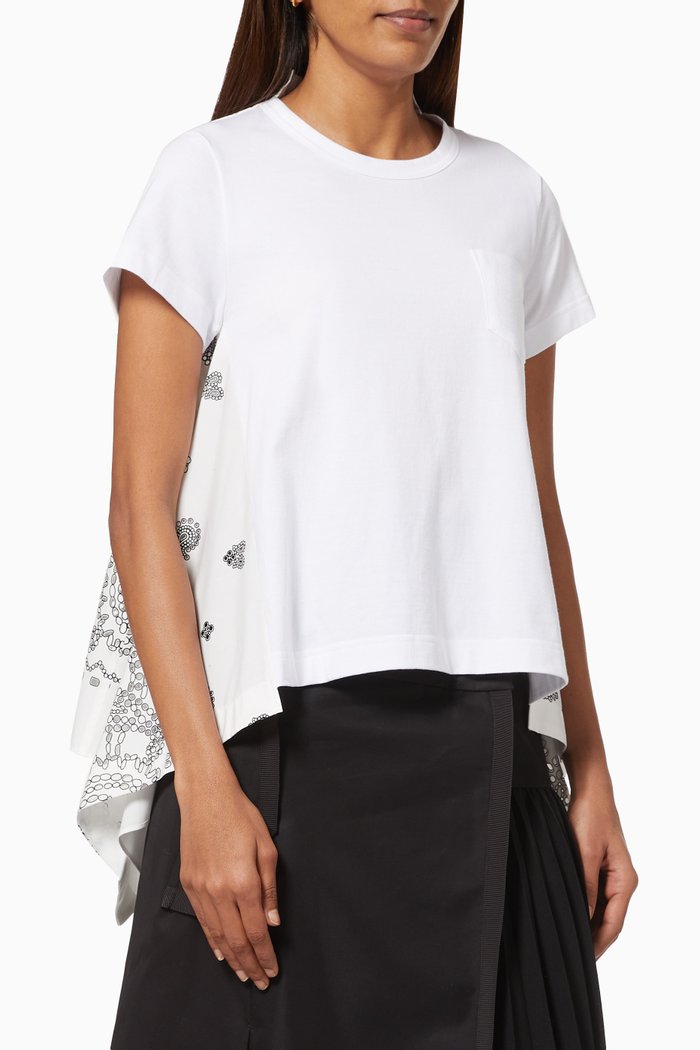 

Bandana Opal T-shirt in Jersey, White