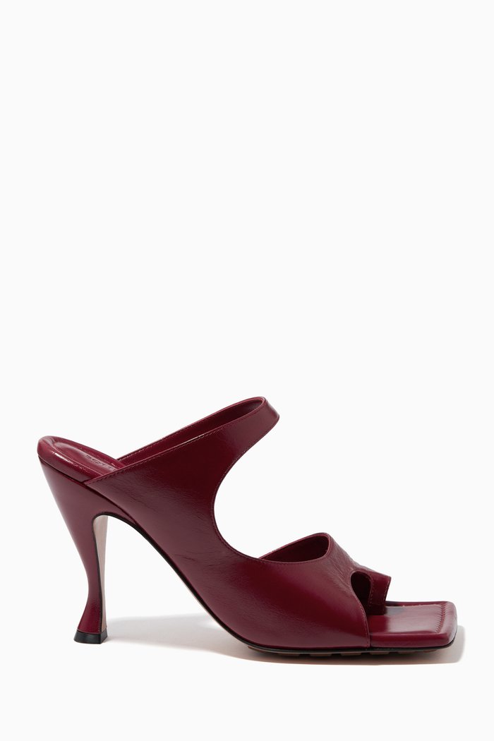 

Mule Sandals in Glossy Nappa, Red