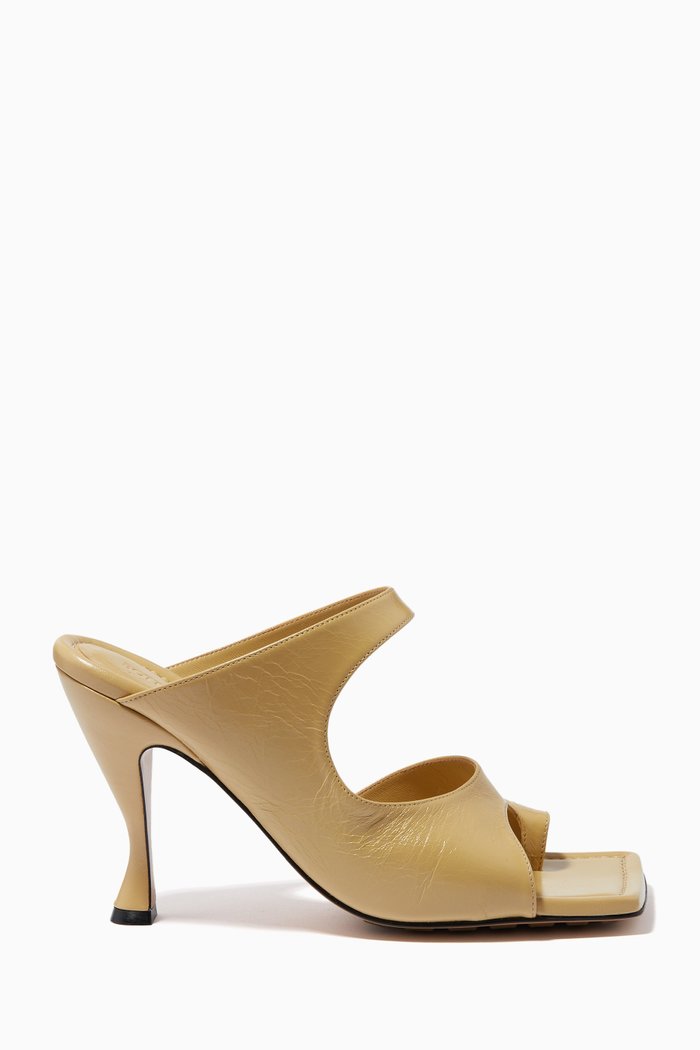 

Mule Sandals in Glossy Nappa, Neutral
