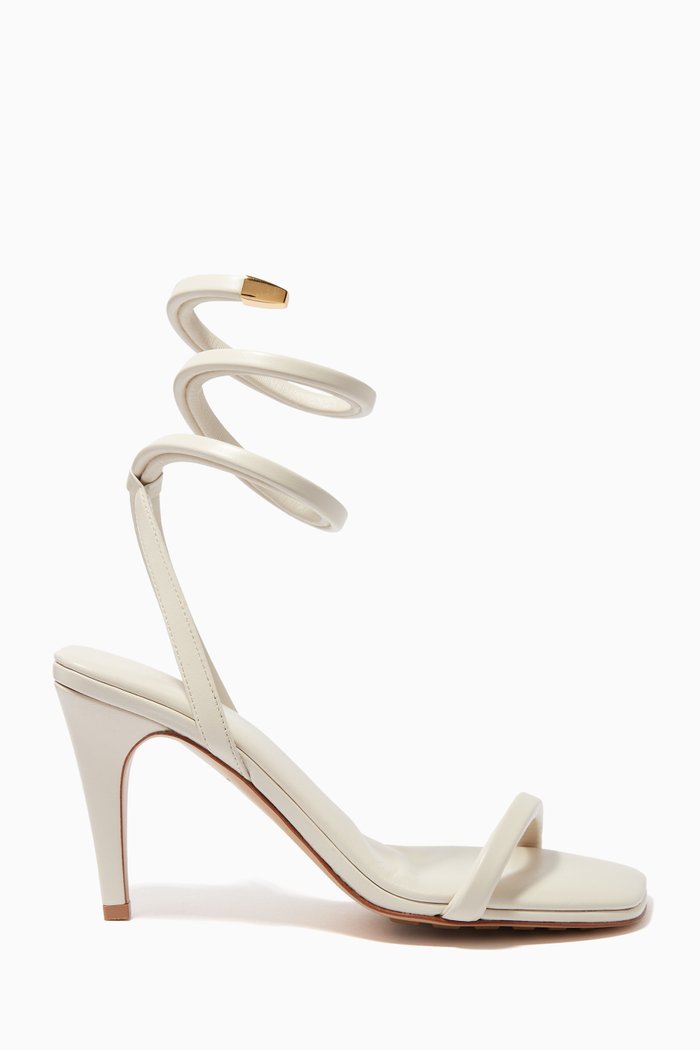 

Spiral Sandals in Nappa, Neutral