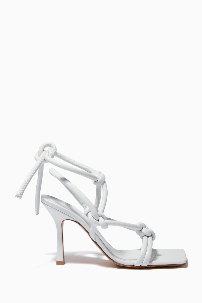 

Knot Sandals in Nappa, White