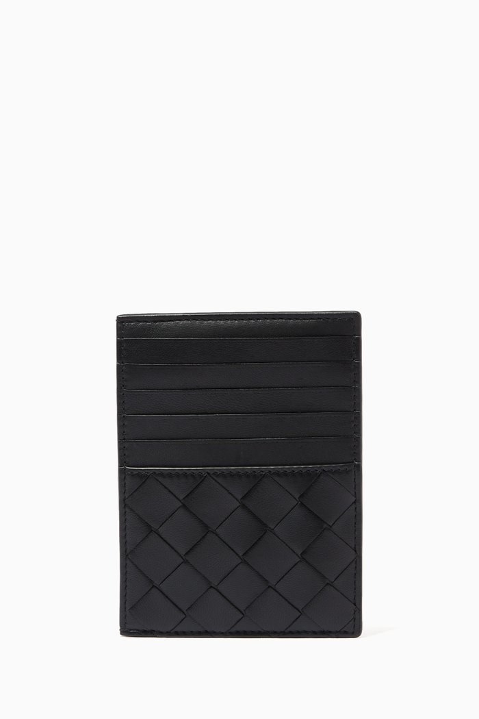 

Card Case in Intrecciato Nappa, Black